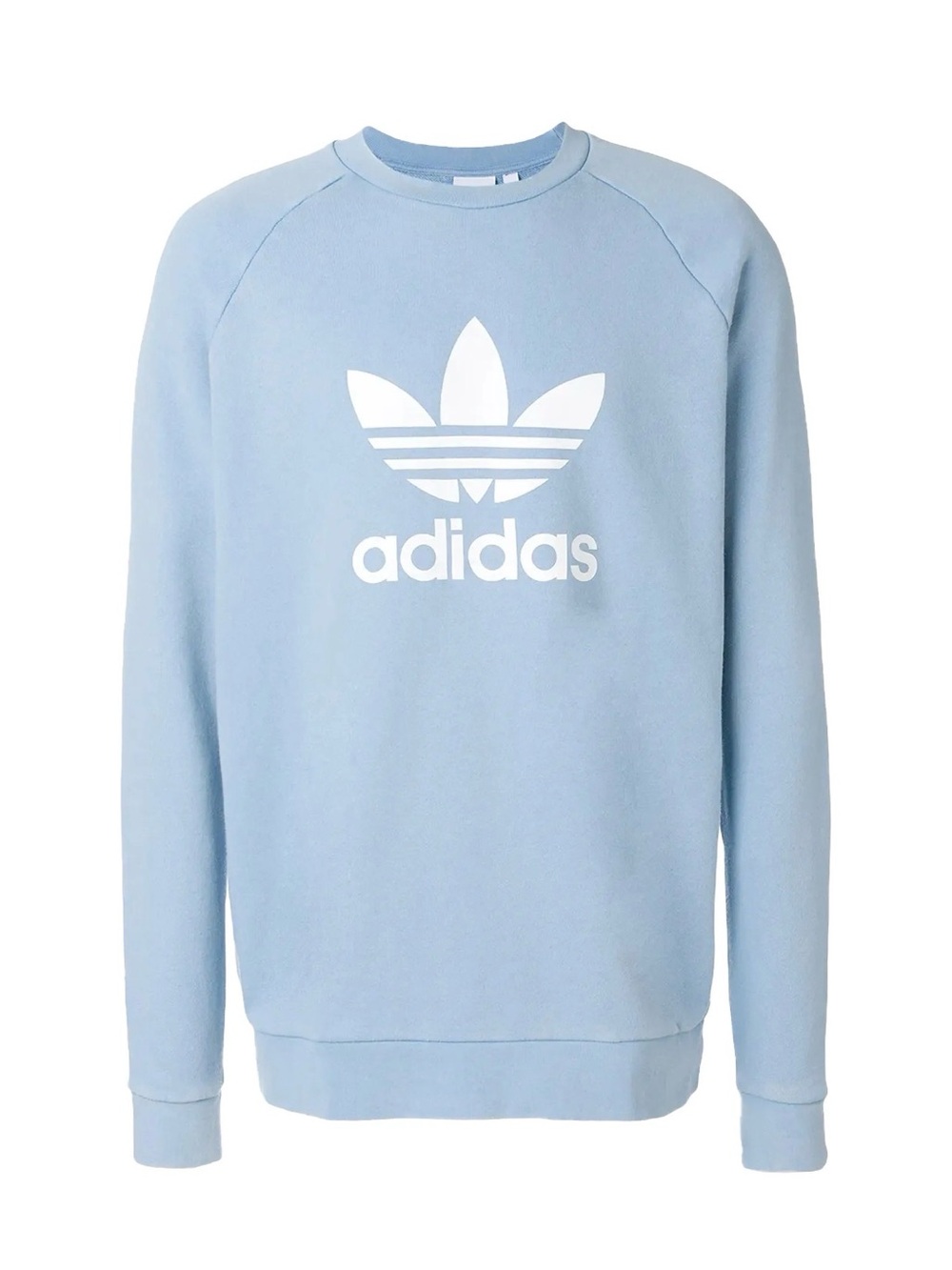 adidas Originals Light Blue Crewneck Sweatshirt with White Trefoil